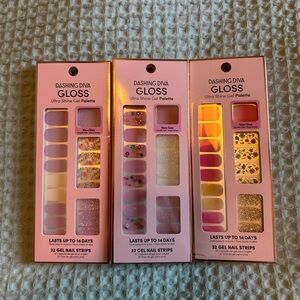 Dashing Diva Gloss palette - set of 3 - floral